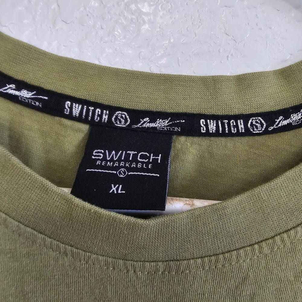 Switch Remarkable Nothing Matters Graphic Tee Olive Green XL Limited Edition - Picture 2 of 6